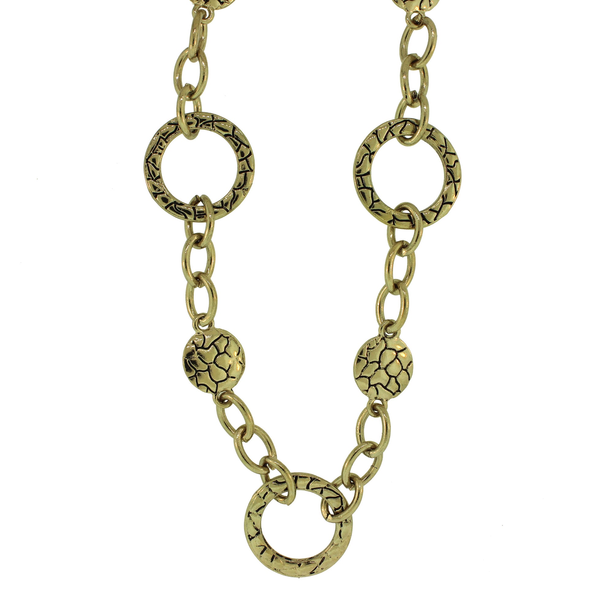 Zinc Alloy Antique Silver Finish Necklace