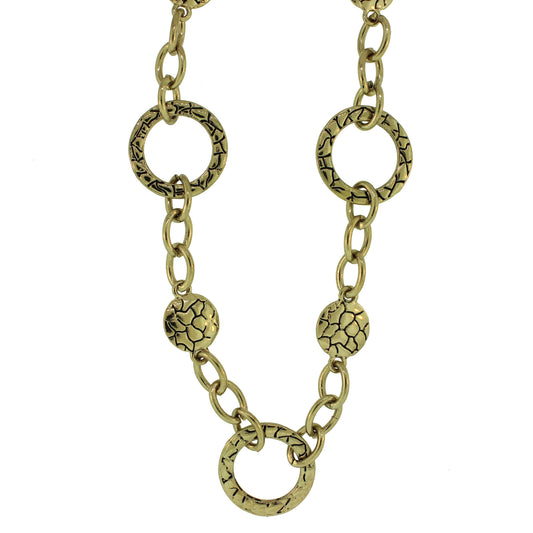 Zinc Alloy Antique Silver Finish Necklace