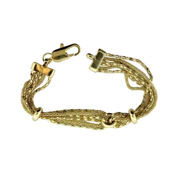 Zinc Alloy Gold Plated Bracelets
