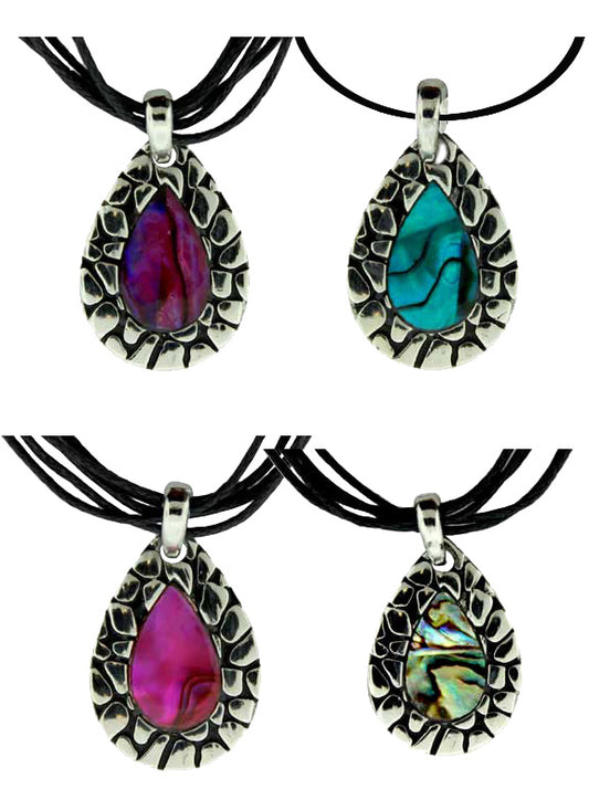 25X18mm Zinc Alloy Rhodium Plated Pear Pendants