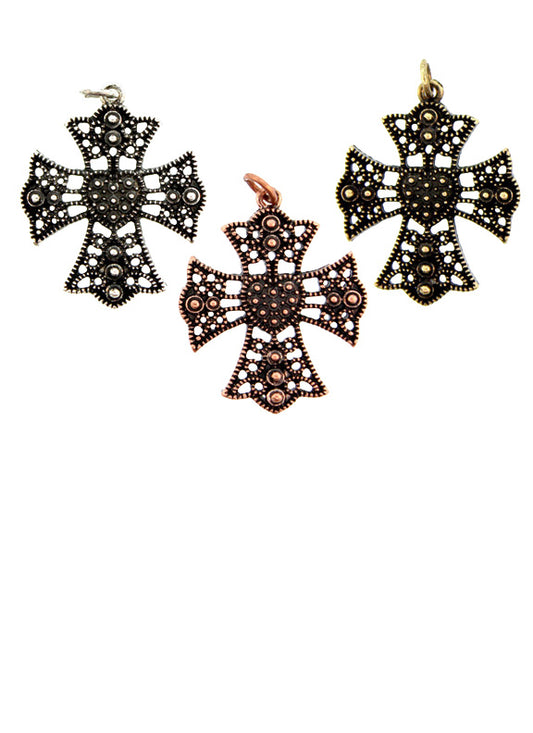 33X27mm Zinc Alloy Copper Tone Pendants