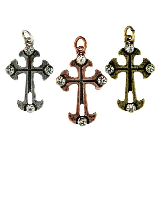 28X19mm Zinc Alloy Copper Tone Pendants