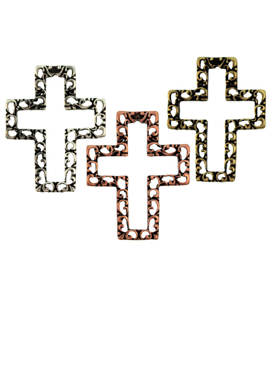 53X42mm Zinc Alloy Copper Tone Pendants