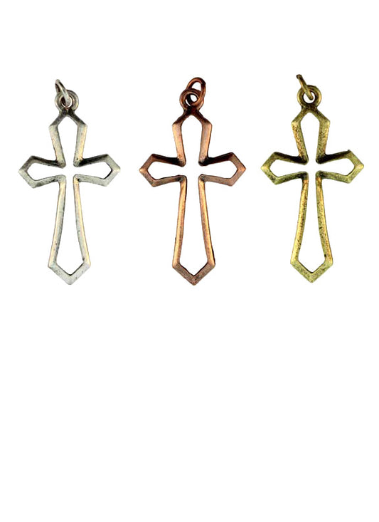 40X22mm Zinc Alloy Copper Tone Pendants