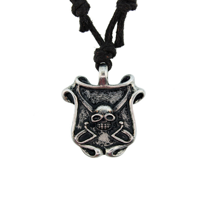 Zinc Alloy Burnished Silver Finish Necklace