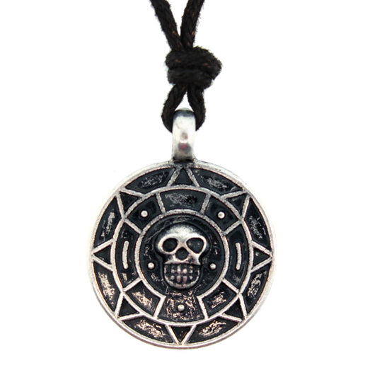 Zinc Alloy Burnished Silver Finish Necklace