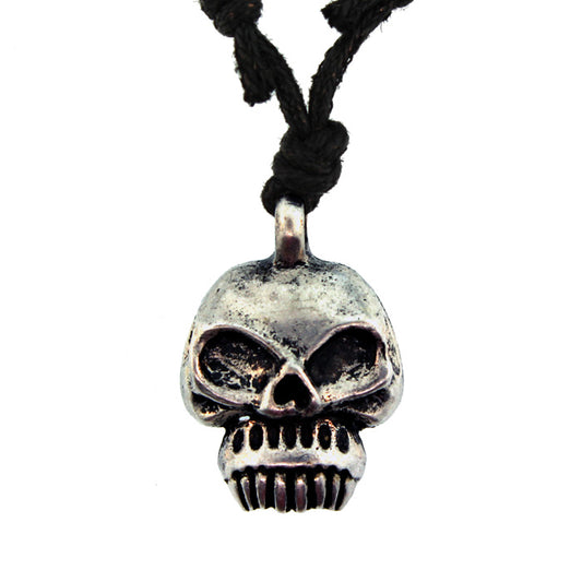 Zinc Alloy Burnished Silver Finish Necklace