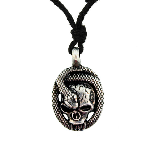 Zinc Alloy Burnished Silver Finish Necklace