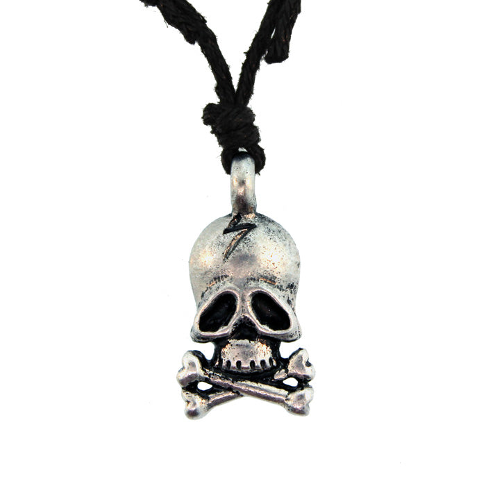 Zinc Alloy Burnished Silver Finish Necklace