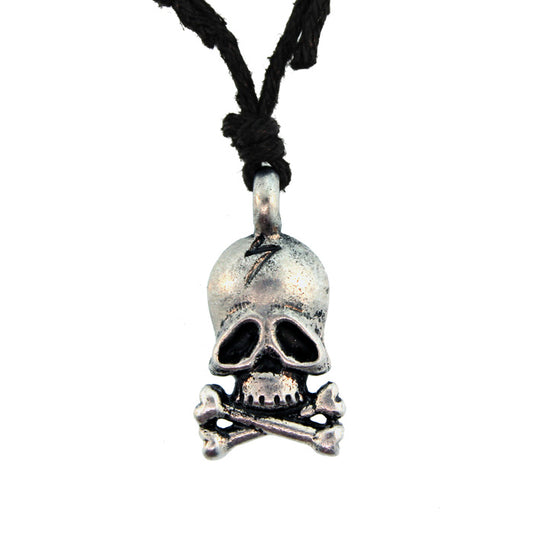 Zinc Alloy Burnished Silver Finish Necklace