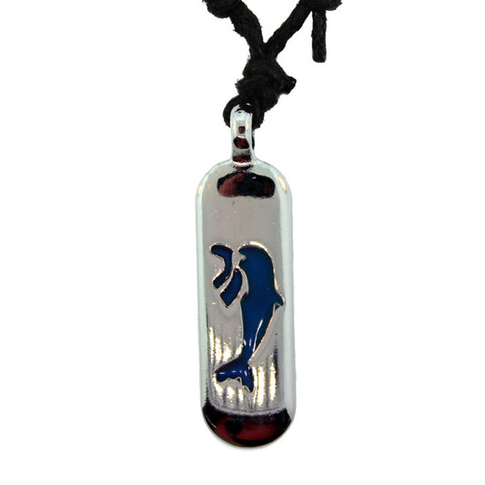 46X14mm Zinc Alloy Silver Plated Necklace