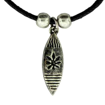 Zinc Alloy Burnished Silver Necklace