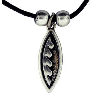 Zinc Alloy Burnished Silver Necklace