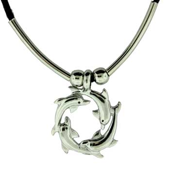 Zinc Alloy Rhodium Plated Necklace