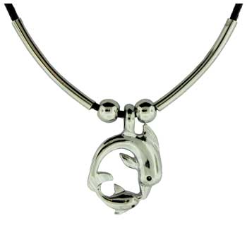 Zinc Alloy Rhodium Plated Necklace