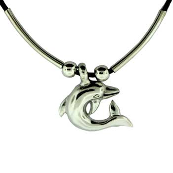 Zinc Alloy Rhodium Plated Necklace