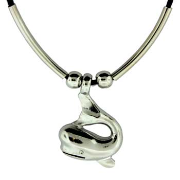 Zinc Alloy Rhodium Plated Necklace