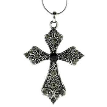 Zinc Alloy Antique Rhodium Finish 63X45 mm Necklace