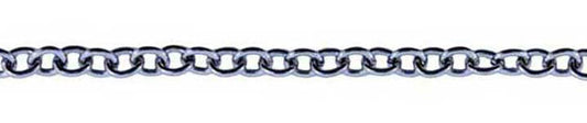 3 Foot Zinc Alloy Rhodium Plated Chain