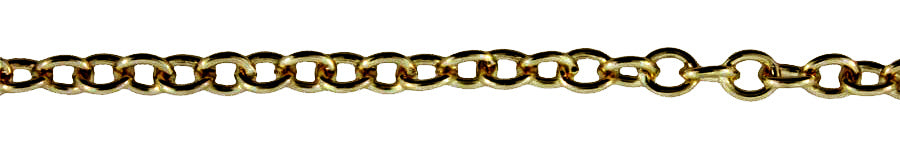3 Foot Zinc Alloy Gold Plated Chain