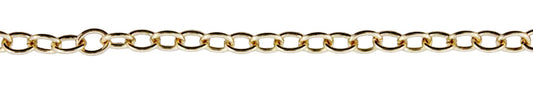 3 Foot Zinc Alloy Gold Plated Chain