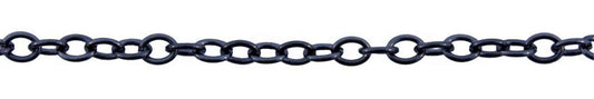 3 Foot Zinc Alloy Black Finish Chain