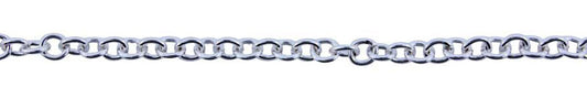 3 Foot Zinc Alloy Silver Plated Chain