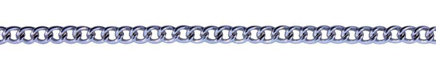 3 Foot Zinc Alloy Rhodium Plated Chain