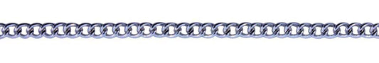 3 Foot Zinc Alloy Rhodium Plated Chain