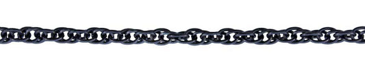 3 Foot Zinc Alloy Black Finish Chain