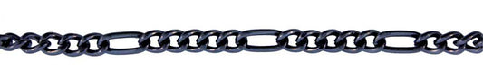 3 Foot Zinc Alloy Black Finish Chain