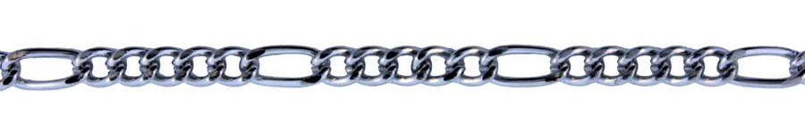 3 Foot Zinc Alloy Rhodium Plated Chain