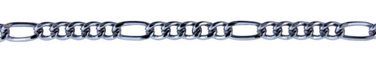 3 Foot Zinc Alloy Rhodium Plated Chain