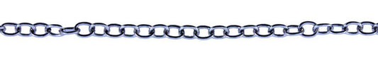 3 Foot Zinc Alloy Rhodium Plated Chain