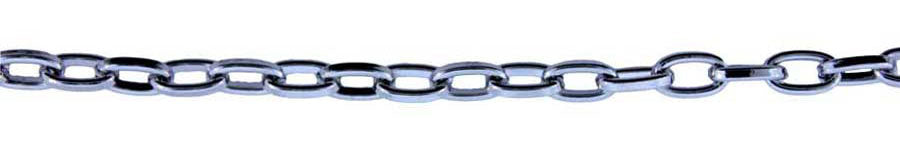 3 Foot Zinc Alloy Silver Plated Chain