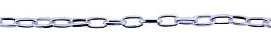 3 Foot Zinc Alloy Silver Plated Chain