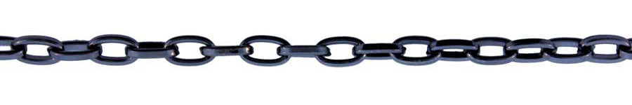 3 Foot Zinc Alloy Black Finish Chain