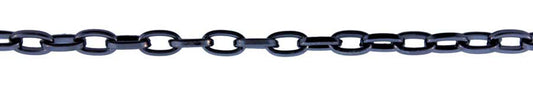 3 Foot Zinc Alloy Black Finish Chain