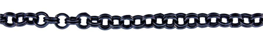 3 Foot Zinc Alloy Black Finish Chain