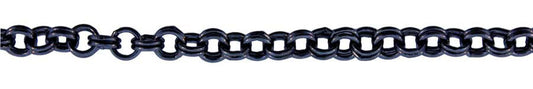 3 Foot Zinc Alloy Black Finish Chain