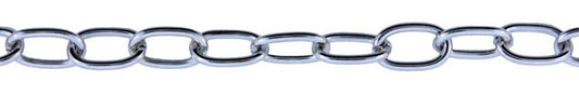 3 Foot Zinc Alloy Rhodium Plated Chain