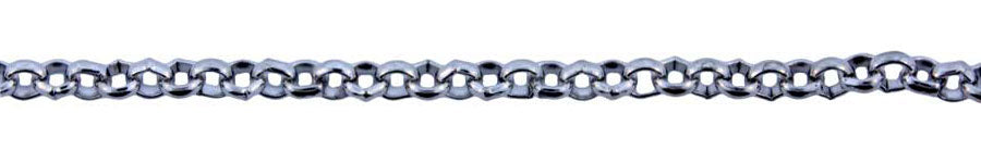 3 Foot Zinc Alloy Rhodium Plated Chain