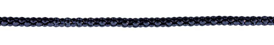 3 Foot Zinc Alloy Black Finish Chain