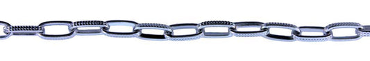3 Foot Zinc Alloy Rhodium Plated Chain