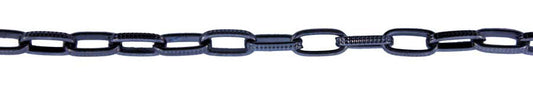 3 Foot Zinc Alloy Black Finish Chain