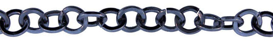 3 Foot Zinc Alloy Black Finish Chain