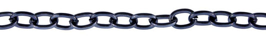 3 Foot Zinc Alloy Black Finish Chain