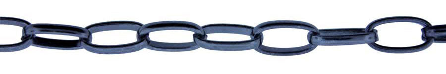 3 Foot Zinc Alloy Black Finish Chain