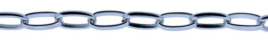 3 Foot Zinc Alloy Rhodium Plated Chain