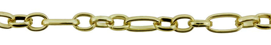 3 Foot Zinc Alloy Gold Plated Chain